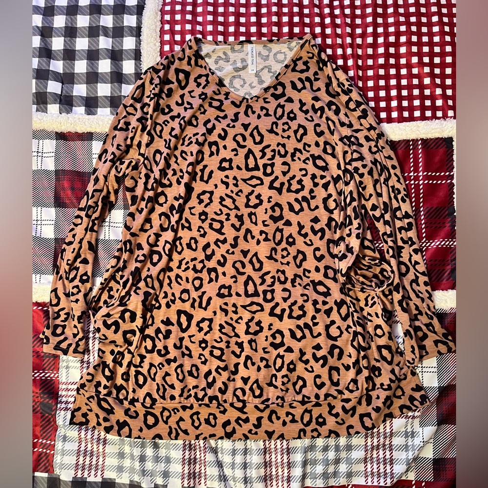 Plus size Cheetah dress